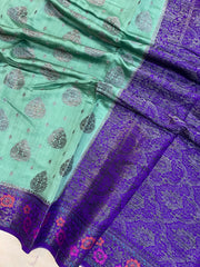 Pure Chiniya Silk Handloom Banarasi Saree - The Handlooms