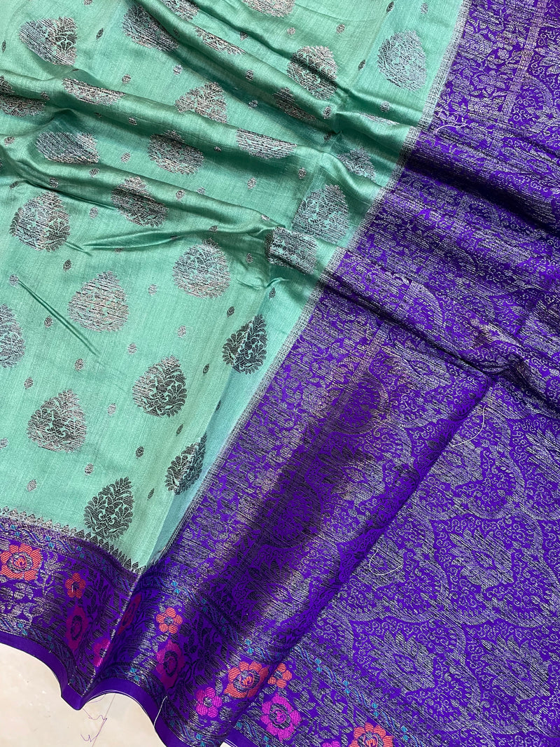 Pure Chiniya Silk Handloom Banarasi Saree - The Handlooms