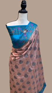 Pure Chiniya Silk Handloom Banarasi Saree - The Handlooms