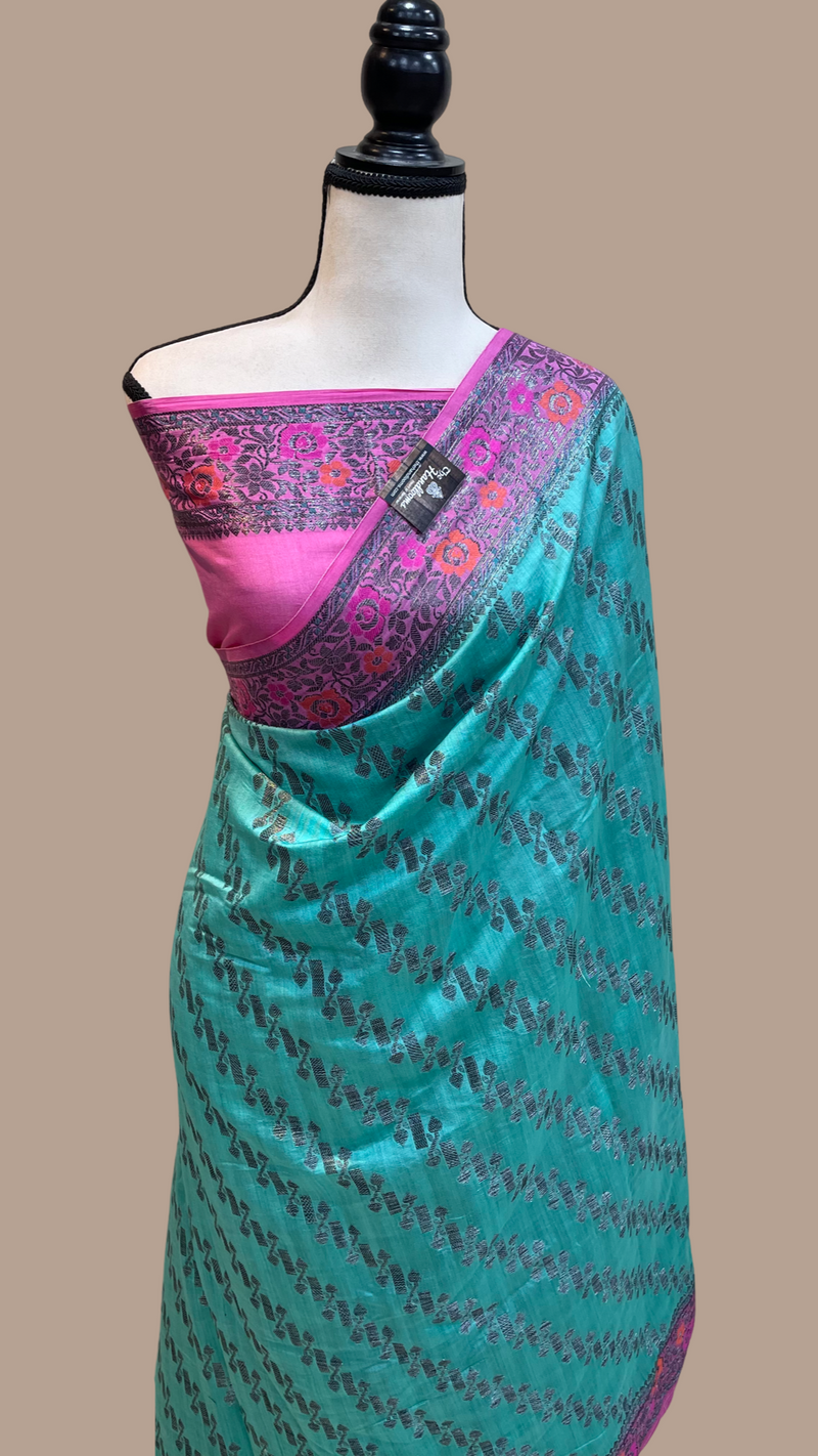 Pure Chiniya Silk Handloom Banarasi Saree - The Handlooms