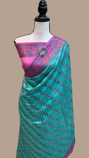 Pure Chiniya Silk Handloom Banarasi Saree - The Handlooms