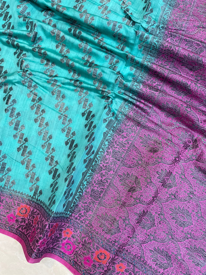 Pure Chiniya Silk Handloom Banarasi Saree - The Handlooms