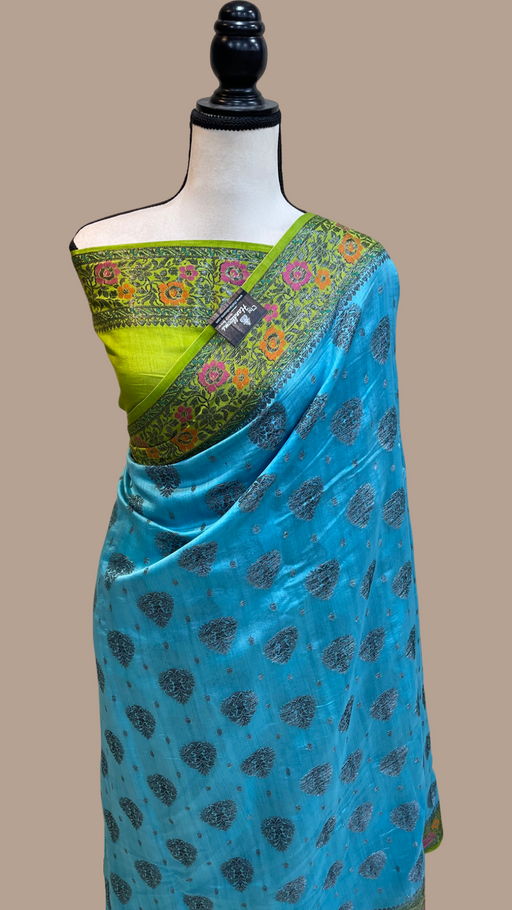 Pure Chiniya Silk Handloom Banarasi Saree - The Handlooms