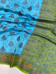 Pure Chiniya Silk Handloom Banarasi Saree - The Handlooms