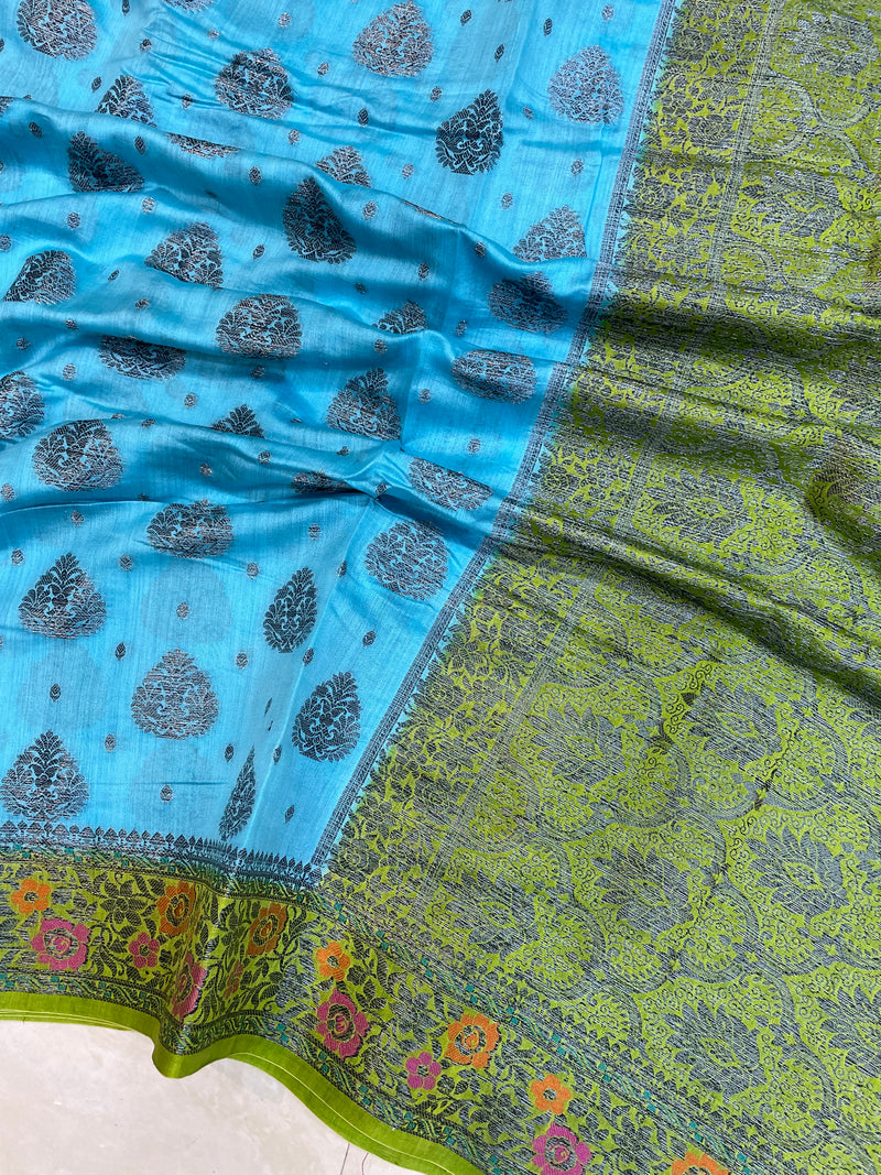 Pure Chiniya Silk Handloom Banarasi Saree - The Handlooms