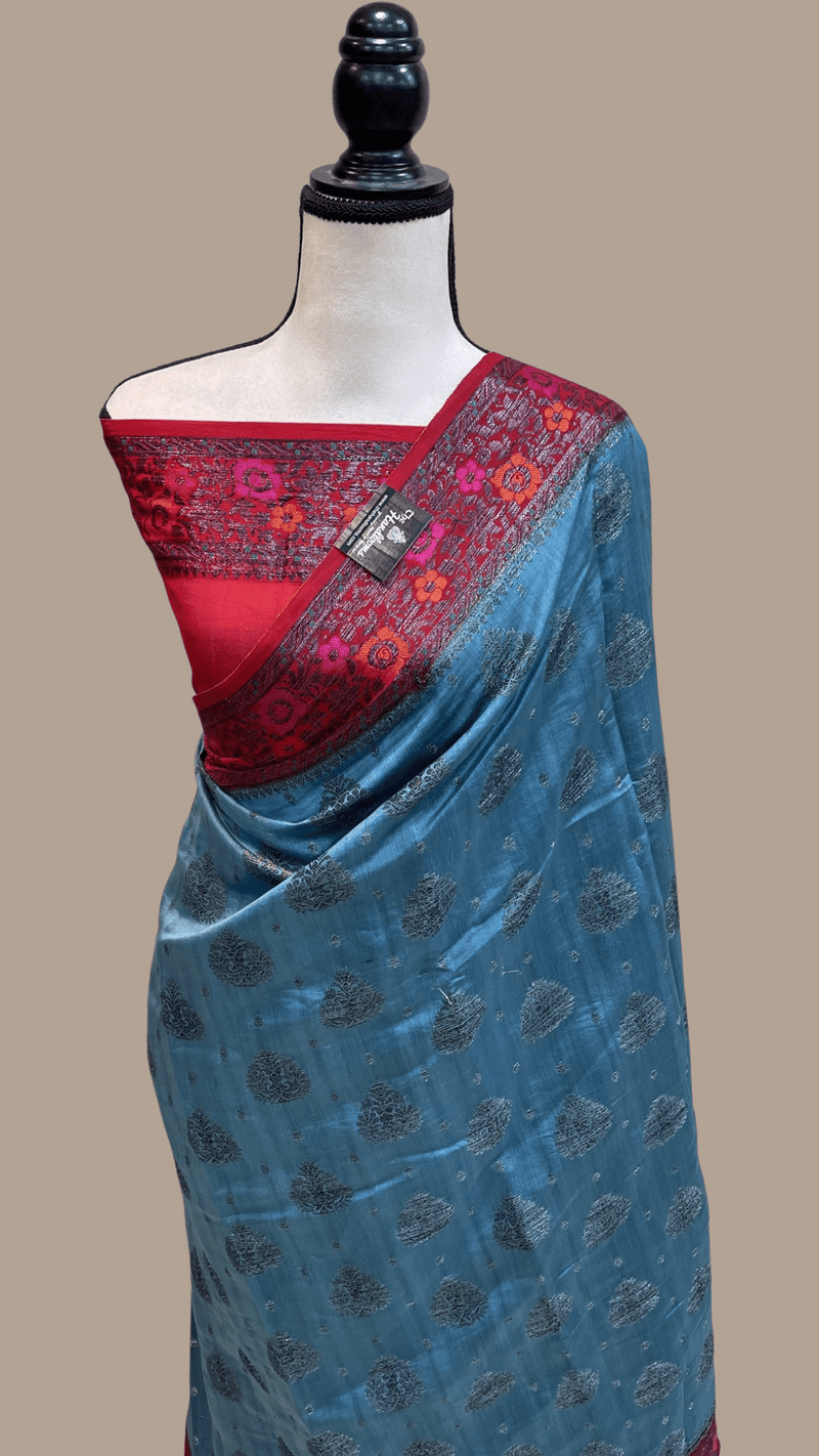 Pure Chiniya Silk Handloom Banarasi Saree - The Handlooms