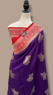 Pure Chiniya Silk Handloom Banarasi Saree - The Handlooms