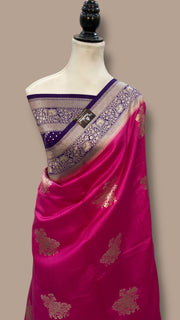 Pure Chiniya Silk Handloom Banarasi Saree - The Handlooms