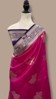 Pure Chiniya Silk Handloom Banarasi Saree - The Handlooms