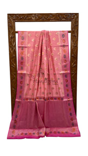 Pure Chiniya Silk Handloom Banarasi Saree - The Handlooms