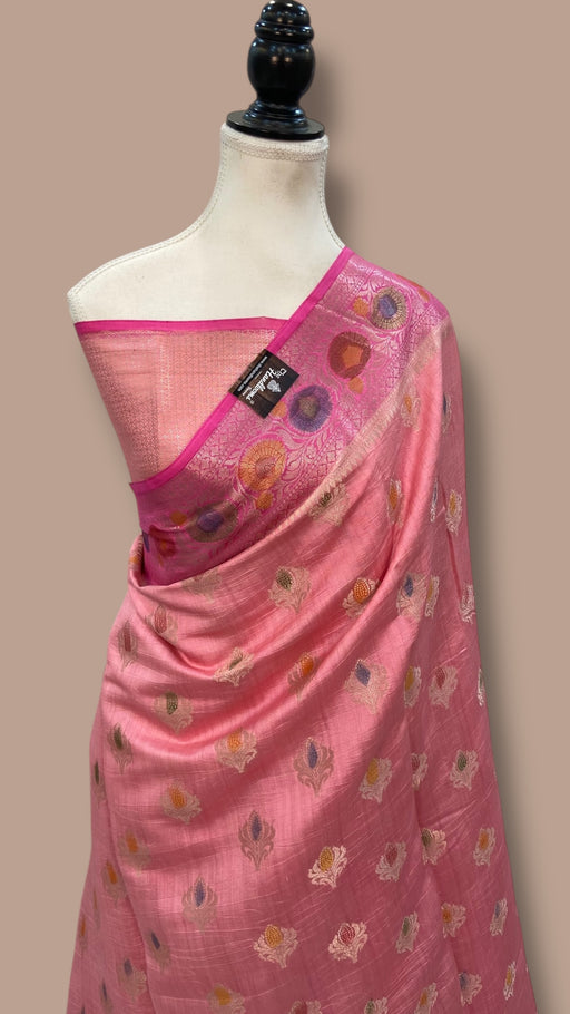 Pure Chiniya Silk Handloom Banarasi Saree - The Handlooms