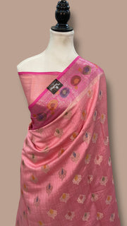 Pure Chiniya Silk Handloom Banarasi Saree - The Handlooms