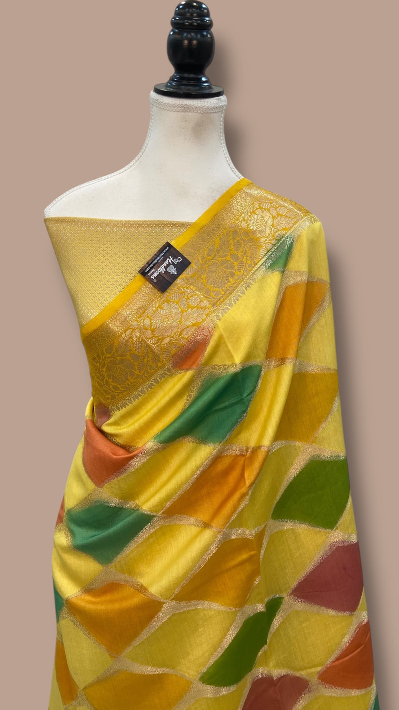 Pure Chiniya Silk Handloom Banarasi Saree - The Handlooms