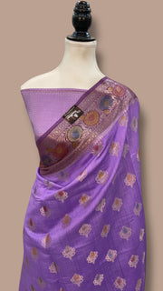 Pure Chiniya Silk Handloom Banarasi Saree - The Handlooms