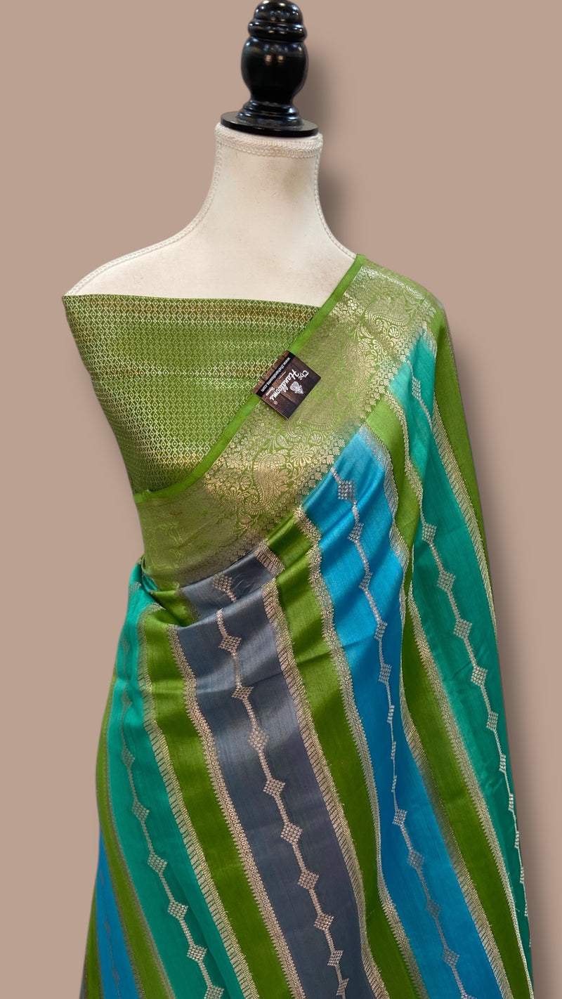 Pure Chiniya Silk Handloom Banarasi Saree - The Handlooms