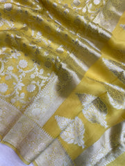 Pure Kora Handloom Banarasi Saree - The Handlooms