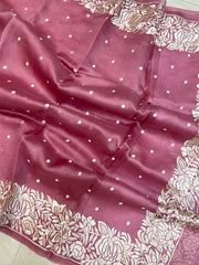 Pure Organza Chikankari Handloom Banarasi Saree - The Handlooms