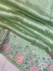 Pure Organza Chikankari Handloom Banarasi Saree - The Handlooms