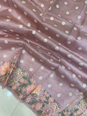 Pure organza Chikankari Handloom Banarasi Saree - The Handlooms