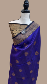 Pure Tussar Silk Handloom Banarasi Saree - The Handlooms