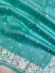 Pure organza Chikankari Handloom Banarasi Saree - The Handlooms