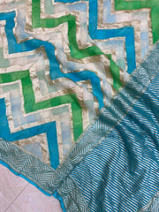 Khaddi Georgette Handloom Banarasi Saree - The Handlooms