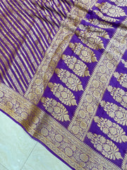 Pure Chiffon Khaddi Banarasi Saree - The Handlooms