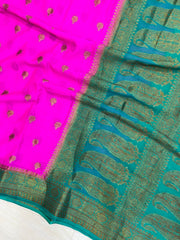 Pure Chiffon Khaddi Banarasi Saree - The Handlooms