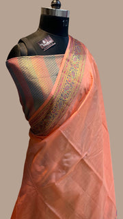 Pure Tussar Silk Handloom Banarasi Saree - The Handlooms