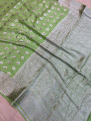 Pure Chiffon Khaddi Banarasi Saree - The Handlooms