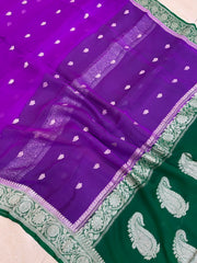 Pure Georgette Banarasi Saree - The Handlooms