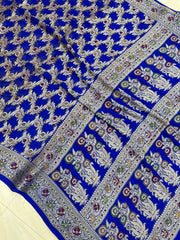 Pure Chiffon Khaddi Banarasi Saree - The Handlooms