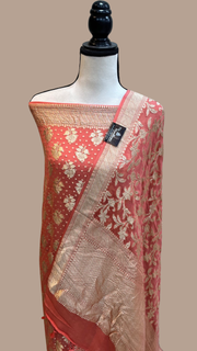Khaddi Georgette Banarasi Dress material - The Handlooms