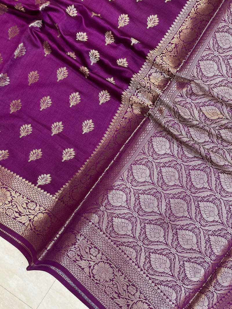 Pure Dupion Silk Banarasi Saree - The Handlooms