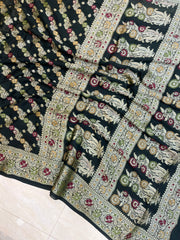 Pure Chiffon Khaddi Banarasi Saree - The Handlooms