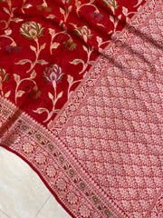 Pure Chiffon Khaddi Banarasi Saree - The Handlooms