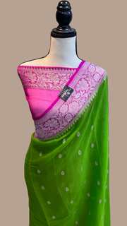 Pure Georgette Banarasi Saree - The Handlooms