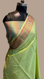 Pure Tussar Silk Handloom Banarasi Saree - The Handlooms