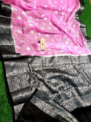 Pure chiffon khaddi banarasi saree - The Handlooms