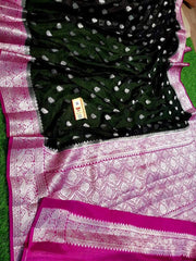 Pure chiffon khaddi banarasi saree - The Handlooms