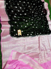 Pure chiffon khaddi banarasi saree - The Handlooms