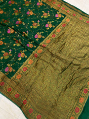 Pure Chiffon Khaddi Banarasi Saree - The Handlooms