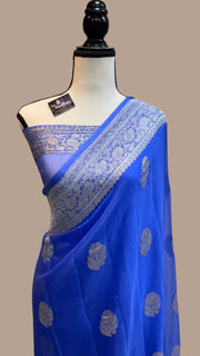 Pure Georgette Banarasi Saree - The Handlooms