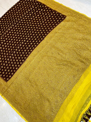 Khaddi Georgette Banarasi Saree -  Antique zari - The Handlooms