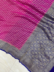 Khaddi Georgette Banarasi Saree -  Gold zari - The Handlooms