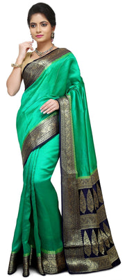 Pure Dupion Silk Banarasi Saree - The Handlooms