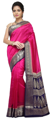 Pure Dupion Silk Banarasi Saree - The Handlooms