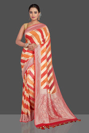 Khaddi Georgette Handloom Banarasi Saree - The Handlooms