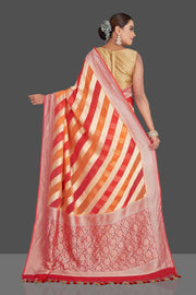 Khaddi Georgette Handloom Banarasi Saree - The Handlooms
