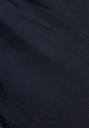 Black Pure linen Banarasi Saree - The Handlooms